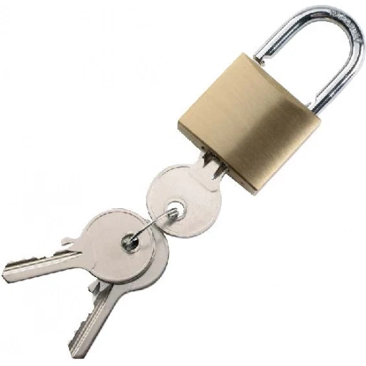 Bizline Messing hangslot met sleutel Staal BIZ 700570