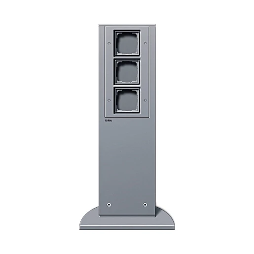 Gira Profiel 55 Energiezuil 3x lege unit energiezuil 142x75mm aluminium IP44 134526
