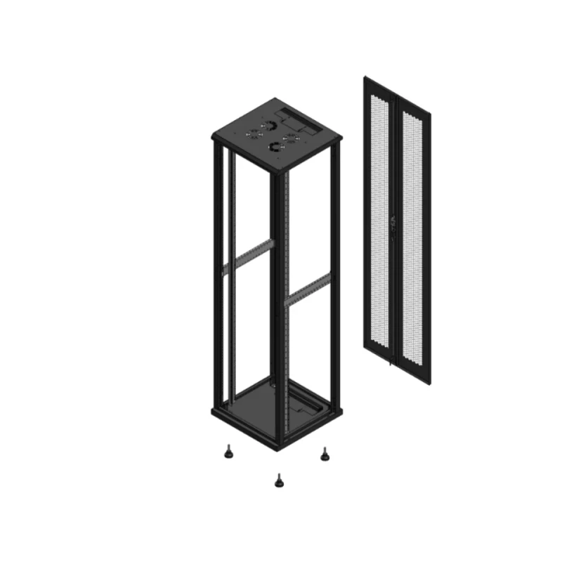 Gigamedia Vloer patchkast SP AR dubbel PER EX 19" 47HE 600x600mm Zwart GGM 704766SPPPDEX