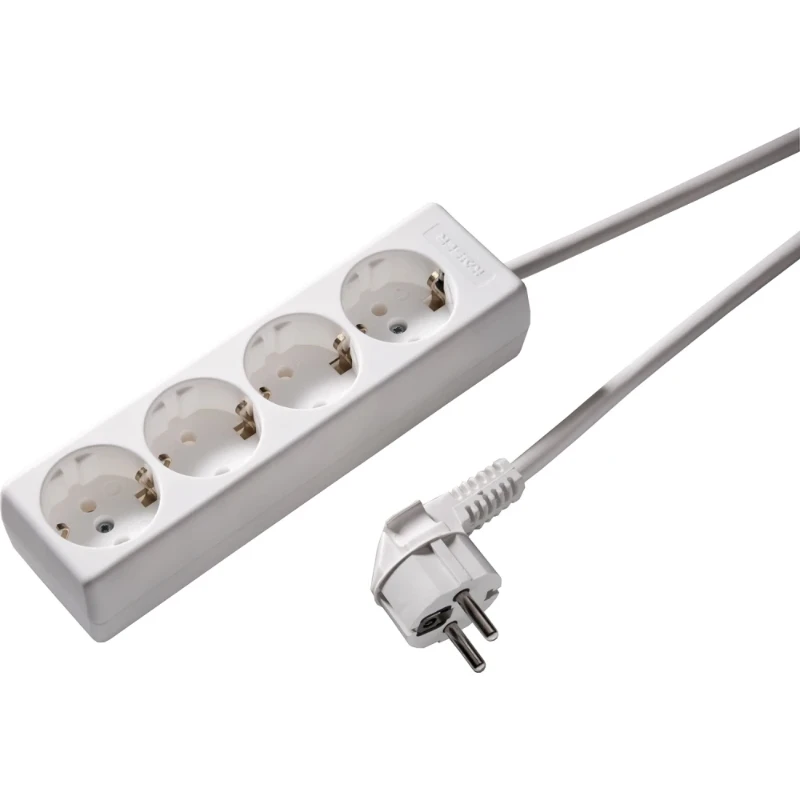 Martin Kaiser contactdooscombinatie 4RA 16A IP20 snoer 3m 1040ZL3-15W/KWS