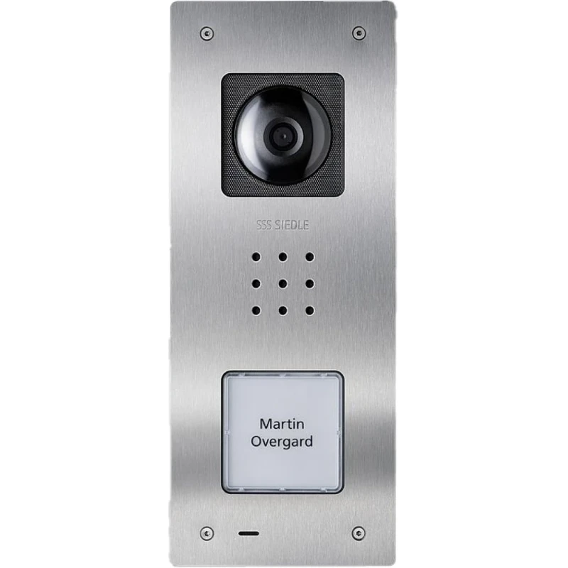 Siedle Video-Deurstation Compact 1 beltoets zilver IP54 Inbouw (stucwerk) 210009487-01