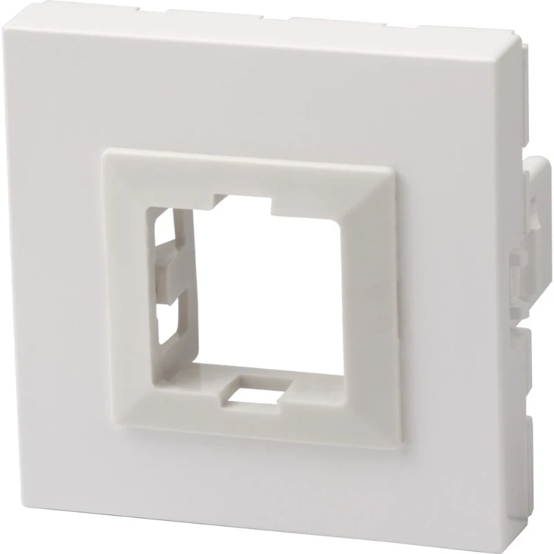 OCS INZETPLAAT Modular-Jack Basiselement met adapterplaat 1 connector Zonder label wit 16.70.012
