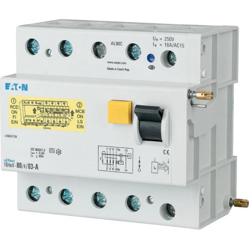 Eaton Foutstroommodule voor AZ 125A 4pole 500mA type S/A