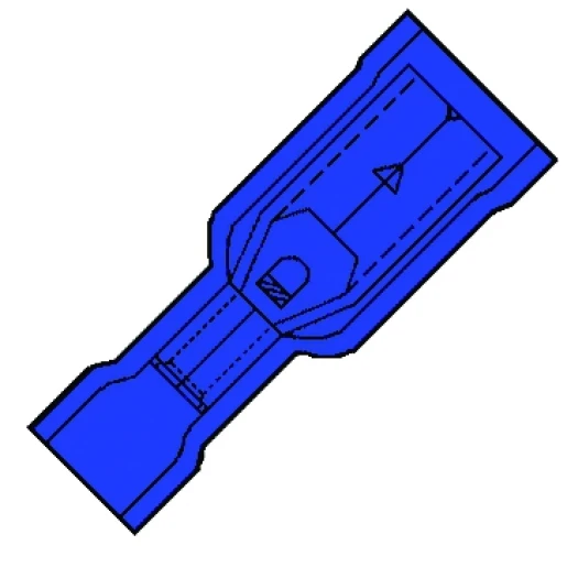 Klemko rondstifth 2,5 blauw