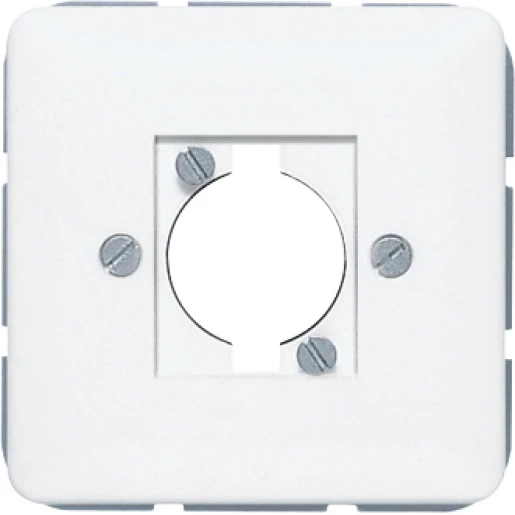 Jung CD range centraalplaat luidspreker cd500 Luidsprekeraansluiting 1 connector Zonder label wit 568-1