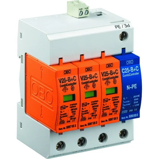 OBO Combicontroller v25 3+npe met optisch signaal 280v