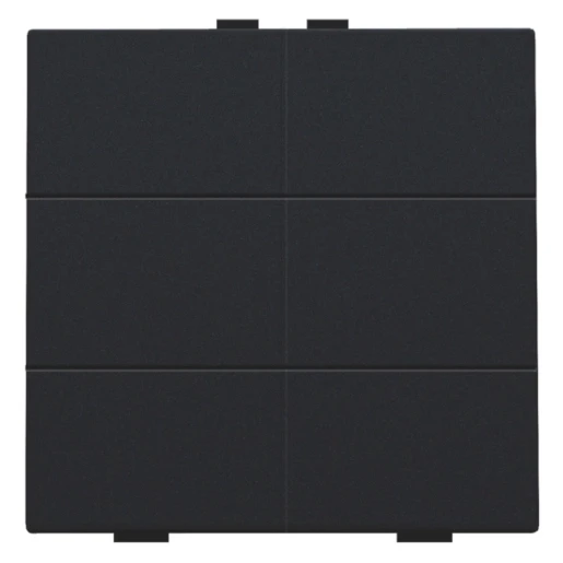 Niko Home Control Tastsensor bussysteem 6-voudig zwart inbouw IP20 RAL 9005 161-51006
