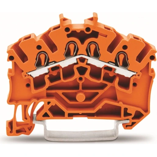 Wago Serie 2002 Verbindingsrijgklem 0,75-4mm² eendr. 0,25-2,5mm² meerdr. Oranje