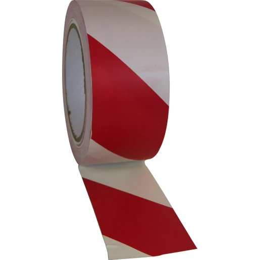 Cellpack PVC VLOERMARKERINGSTAPE 50MMX33M ROOD/WIT