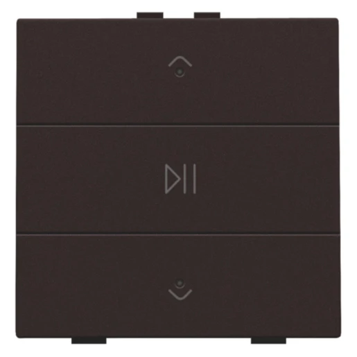 Niko Home Control Tastsensor bussysteem bediening audio 3-voudig bruin inbouw IP20 124-52073