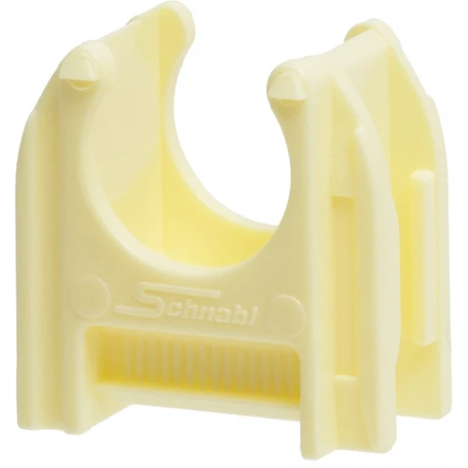 Schnabl Kunststof buisklem halogeenvrij diameter 5/8" / 15-16mm crème