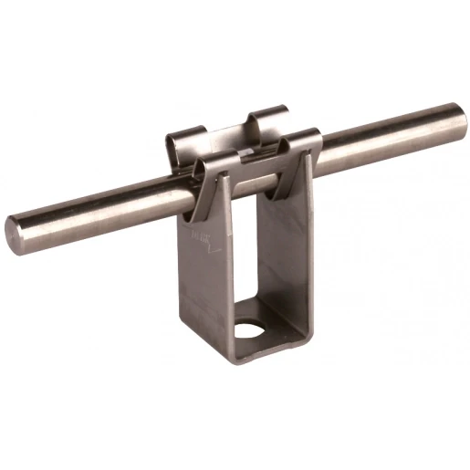 Dehn Conductor holder dehngrip stst for rd 8mm h 32mm with fixing bore 7.8m