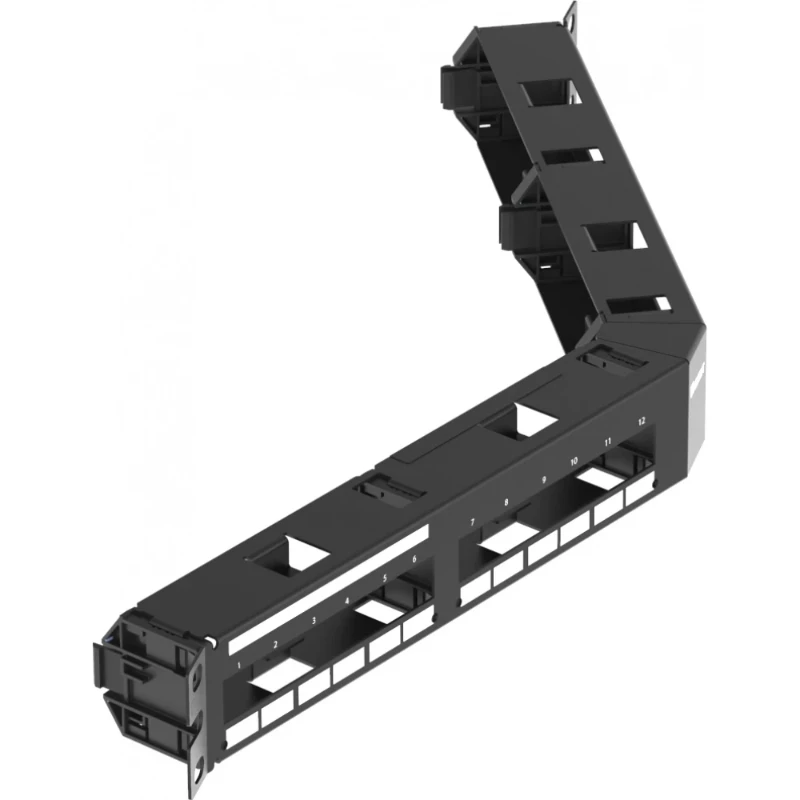 Panduit Qn all metal patch panel angled 24 port 1 ru