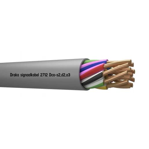 Draka 2700 Signaalkabel Dca Grijs 12x0,8mm - 100mtr
