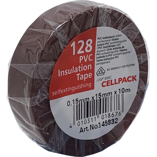 Cellpack TAPE PVC 128 15MMX10M BRUIN