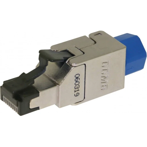Gigamedia Modulaire connector CAT6A plug STP massieve kabel Short