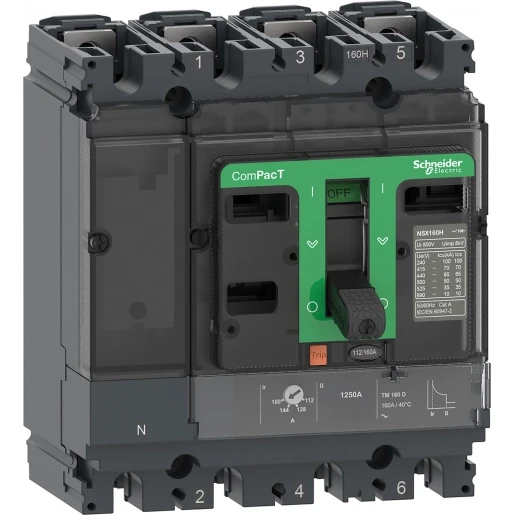 Schneider Electric NSX100HB2 100KA AC 4P 63A TMD