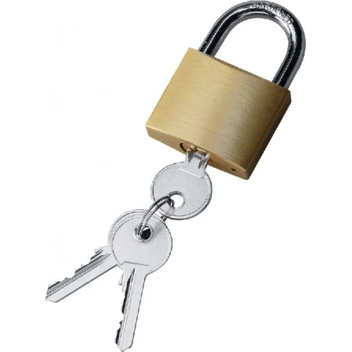 Bizline Messing hangslot met sleutel Staal BIZ 700571