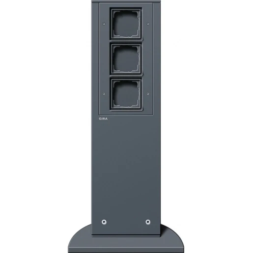 Gira Profiel 55 Energiezuil 3x lege unit energiezuil 142x75mm antraciet IP44 134528