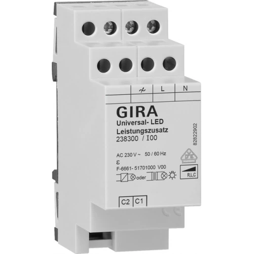 Gira Non-Design s3000 universele led-vermogensopvoereenheid DIN-rail 238300