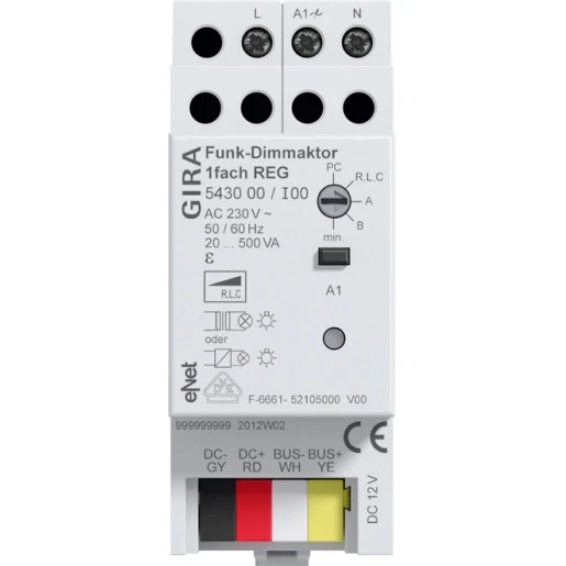 Gira Dr.l.dimact. 1-v DIN-rail eNet