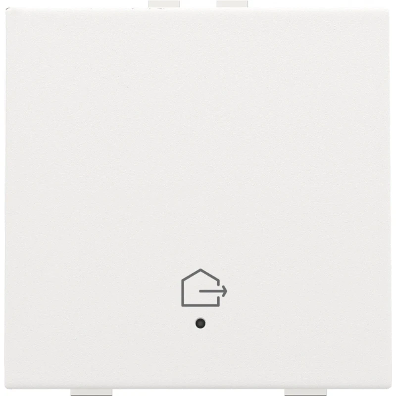Niko Drukknop met led en comfortsensoren Home Control enkelvoudig wit inbouw RAL 9016 154-52921
