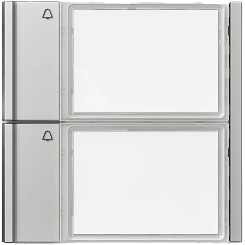 Siedle Oproeptoetsen voor Vario spreken/bellen kunststof 2-voudig zilver 210011963-00