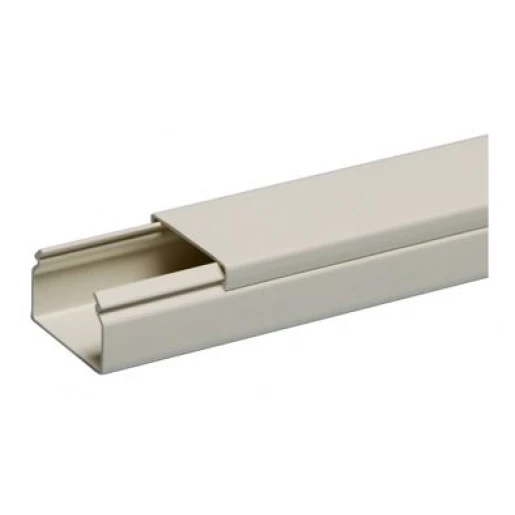 Attema Kabelkoker 2000x40x25mm PVC Bodemperforatie met deksel wit RAL 1013 AT2436