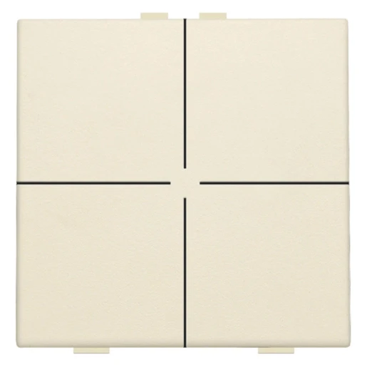 Niko Home Control Tastsensor bussysteem 4-voudig beige inbouw IP20 RAL 1030 100-51004