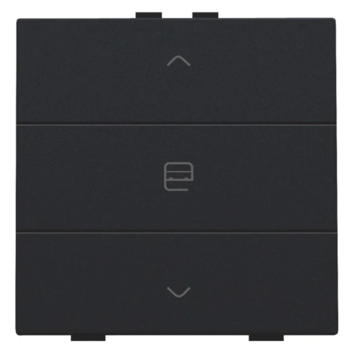 Niko Home Control Bediening motorsturing 3-voudig zwart inbouw IP20 RAL 9005 161-51033
