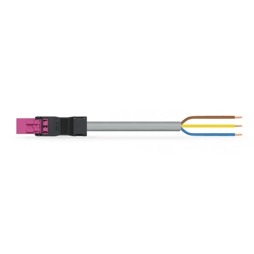 Wago Serie 891 Patchkabel gebouwinstallatie 3p Stekker Vrij kabeluiteinde 3000mm