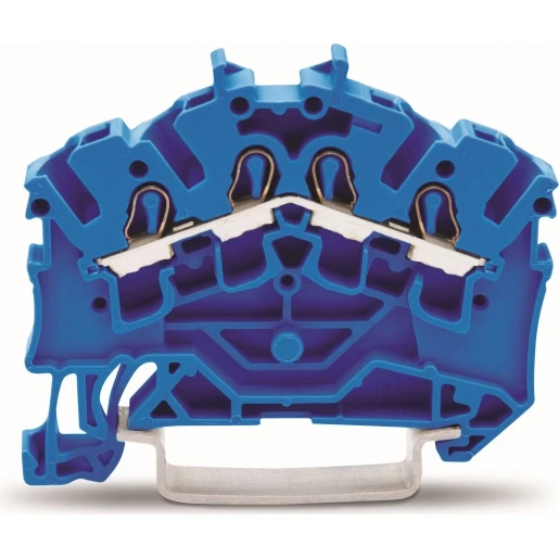 Wago Serie 2002 Verbindingsrijgklem 0,75-4mm² eendr. 0,25-2,5mm² meerdr. Blauw