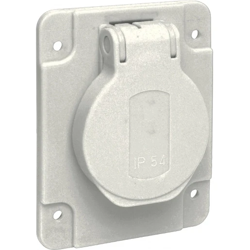 Schneider Electric Pratika inbouwcontactdoos 65x85 250V 16A IP54 grijs PKS61G