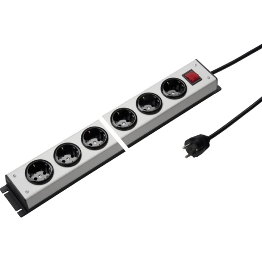 Martin Kaiser tafelcontactdoos 4RA 16A IP20 snoer 1.5m 1001ZL4L-SW15