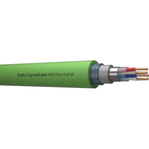 Draka 2400 Cca signaalkabel 12x2x0,8mm Groen