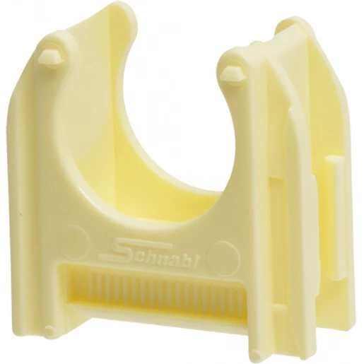 Schnabl Kunststof buisklem halogeenvrij diameter 3/4" / 18,5-19,5 mm crème