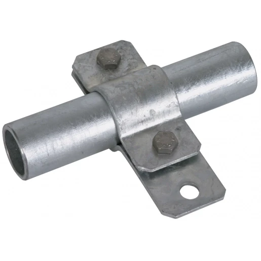 Dehn Earthing pipe clamp d 17mm with bore d 11mm st/tzn