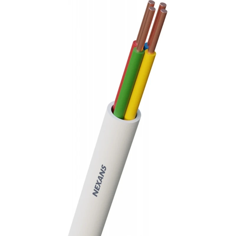 Nexans YR Dca S2 signaalkabel 4x0,8mm wit - 100mtr