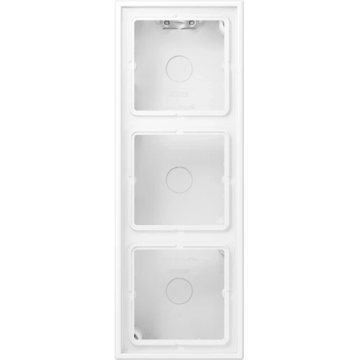 Jung LS range opbouwkap gesloten ls990 3-voudig wit Horizontaal en verticaal LS583AWWM
