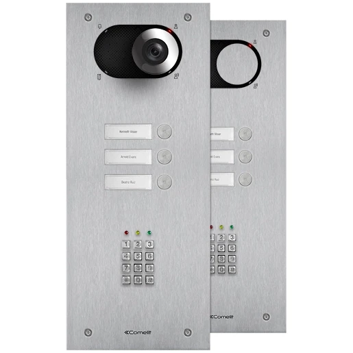 Comelit Switch Deurbelpaneel codetableau 3 beltoetsen RVS IP54 Inbouw (stucwerk) IX0103KP