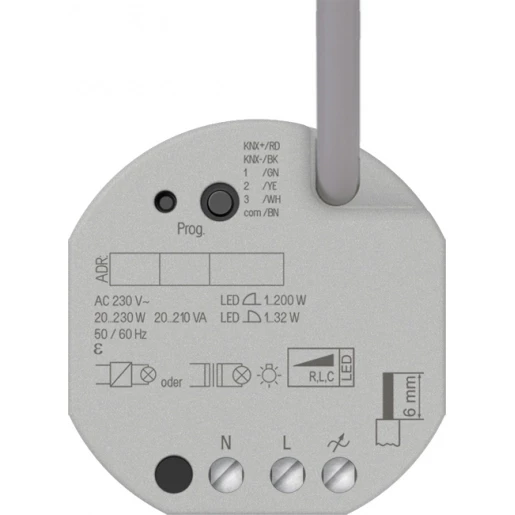 Jung KNX inbouwdimmer univ. 1x210W
