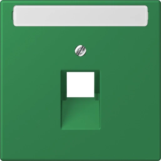 Jung LS range Afdekking centraalplaat LC32050 UAE/IAE 1 connector Met label groen LC969-1NAUA219