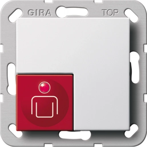 Gira System 55 Oproepknop Toets wit 290003