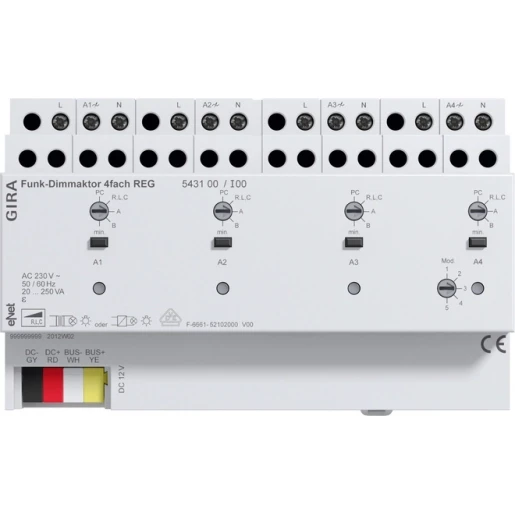 Gira Dr.l.dimact. 4-v DIN-rail eNet