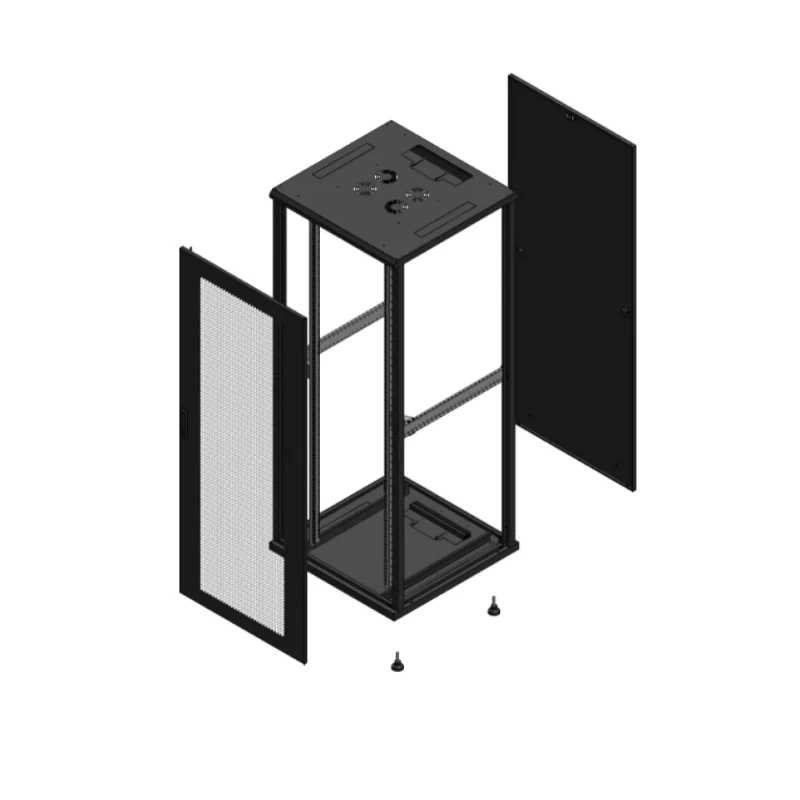Gigamedia Vloer patchkast AV enkel PER PAR EX 19" 42HE 800x800mm Zwart GGM 704288PPSPAREX
