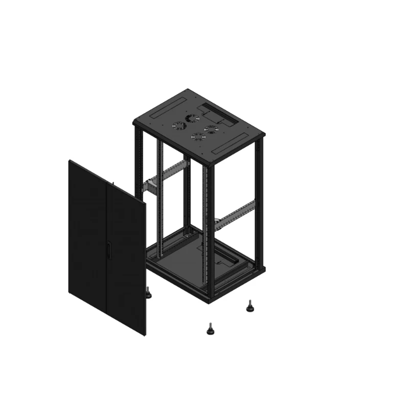 Gigamedia Vloer patchkast AV dubbel TOL SP EX 19" 26HE 800x600mm Zwart GGM 702686PTDSPEX