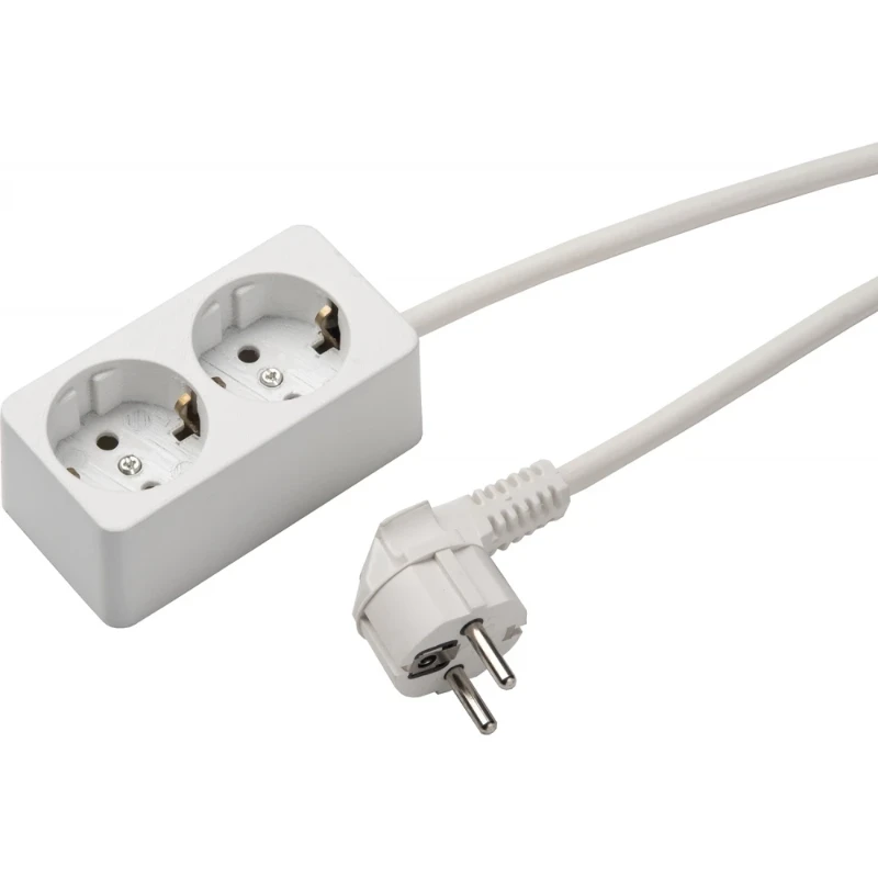 Martin Kaiser contactdooscombinatie 2RA 16A IP20 snoer 1.5m 537ZL/15W/KWS