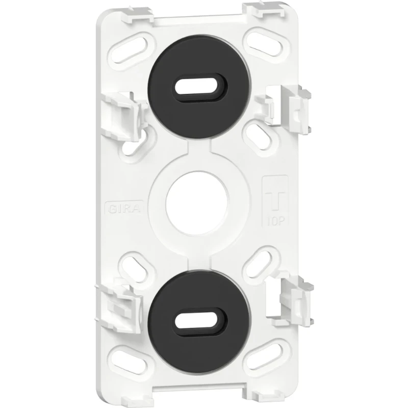 Gira montageplaat combi schakekaar wcd ra opbouw 2-voudig Glanzend wit RAL 9010 305214