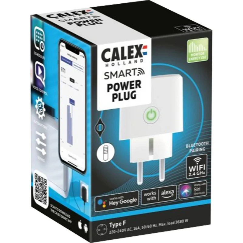 Calex Smart WIFI Connect Powerplug EU 16A with Power Meter