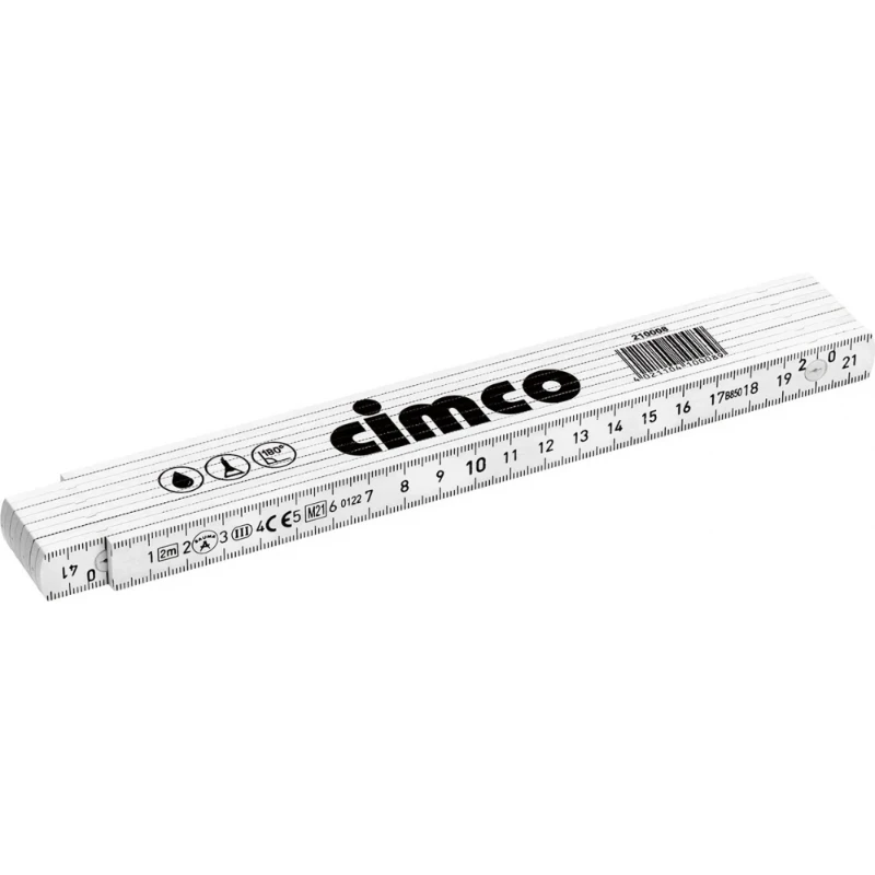 Cimco Duimstok 2m Kunststof 210008